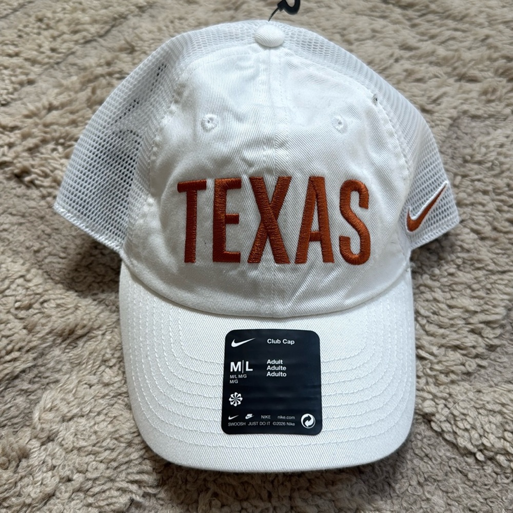 New Nike Texas Longhorns hat medium/large unisex football white